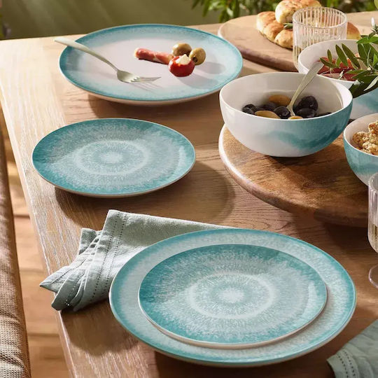 Duka Solvind Salatschüssel aus Porzellan Blau 27x7.2cm