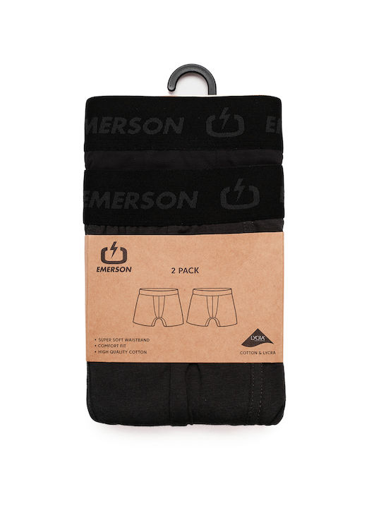 Herren Boxershorts Dunkelgrau 2er Pack