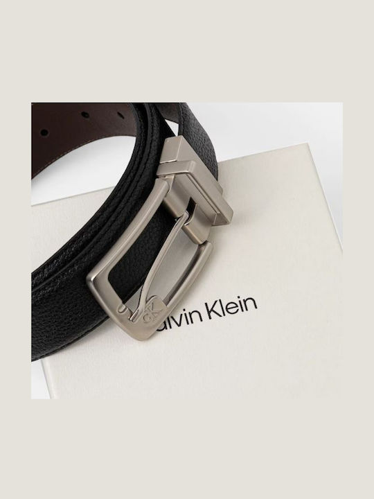 Calvin Klein Men's Double Sided Black Leather Belt