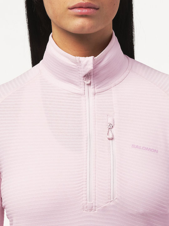 Lightwarm Дамска Флийс Блуза с Цип Icy Pink