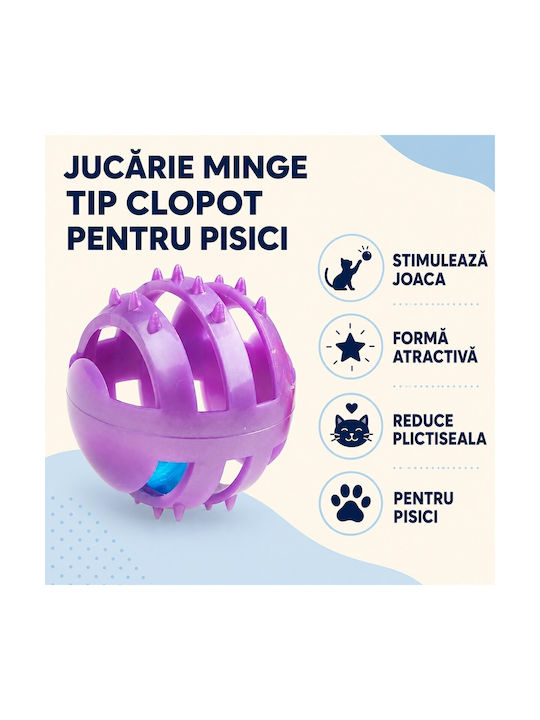 Jucărie Glob În Formă De Clopot Pentru Pisici Multicoloră
