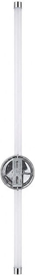 VenCore Modern Wall Lamp with Integrated LED and Adjustable White Light Silver 6x10cm