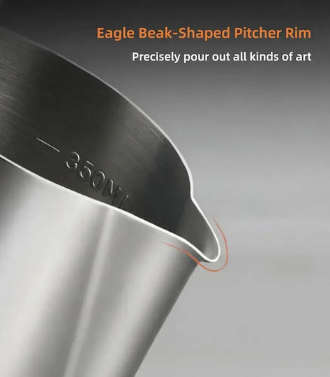 4bars P305 350 Ml Бариста Млекоизстисквачка Inox Индикатор Външно Вътрешно