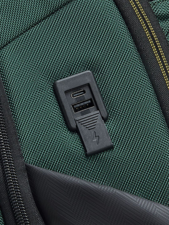 Delsey Раница за лаптоп 15" с USB порт в кафяв цвят 210261023