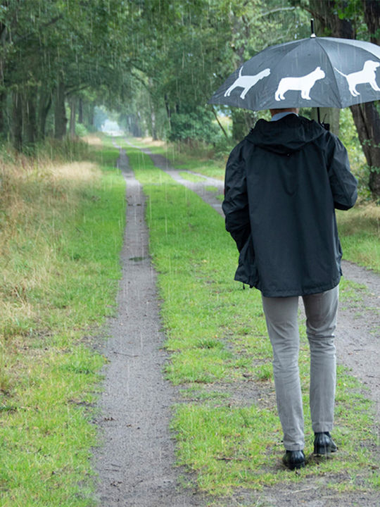 Esschert Design Compact Black Umbrella
