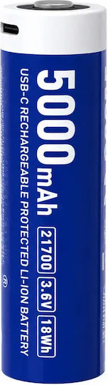 XTAR Презареждаща се Батерия 21700 Li-ion 5000mAh 3.6V