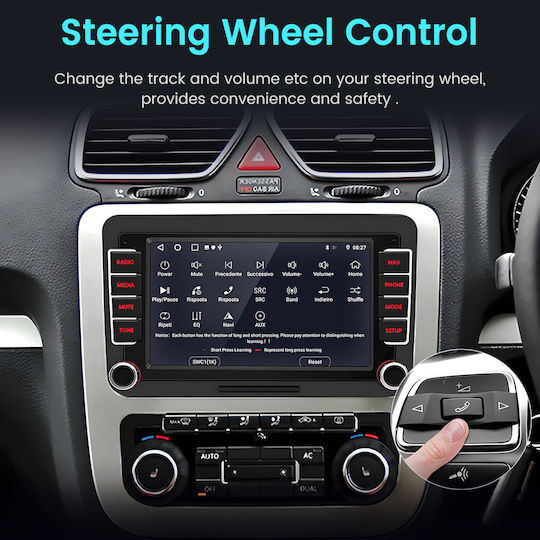 Junsun Auto-Audiosysteme Linux Vw Volkswagen Skoda Seat Touchscreen GPS Bluetooth Notenblätter Dvd Dab+ & Rds