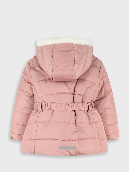 Kids Quilted Short Jacket with Lining & Hood Triantafylli