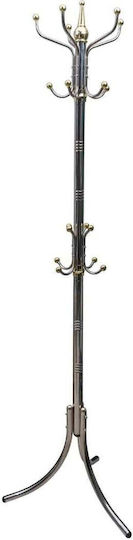 Καλόγερος Μεταλλικός Ασημί 182cm
