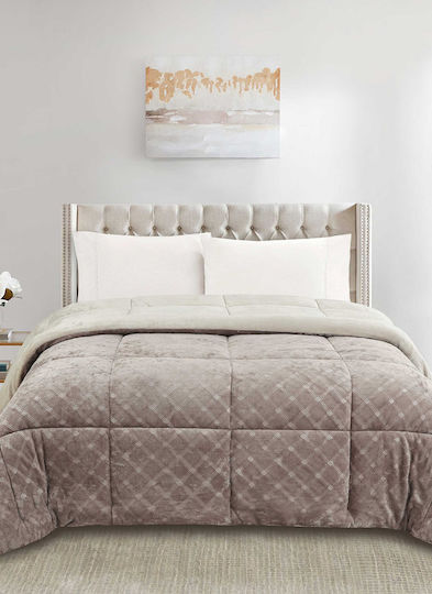 Madi Sherpa Comforter Super Double 220x240 cm Beige Madi Sherpa Comforter Super Double 220x240 cm Beige