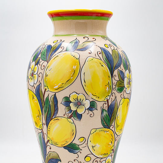 Eurolamp Keramik Vase Beiges 20,7x20,7xH39,5cm