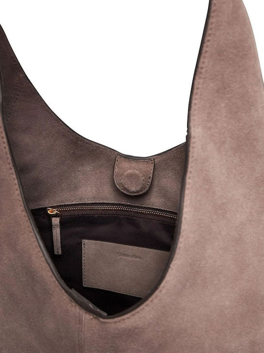 Slouchy Suede Leather Women's Shoulder Bag Suede Moonstruck Suede
