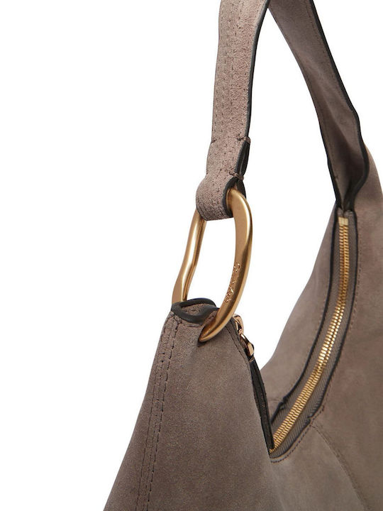 Slouchy Suede Leather Women's Shoulder Bag Suede Moonstruck Suede