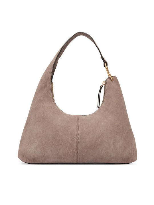 Slouchy Suede Leather Women's Shoulder Bag Suede Moonstruck Suede