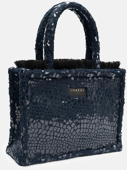 Nolita Fabric Women's Croco Blue Tote Bag