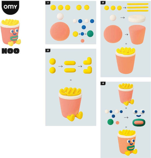Omy Omy Children's Arts & Crafts Set for Air Dry Clay Construction for Kids 3+ Years