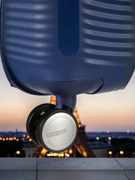 American Tourister Soundbox Μεγάλη Βαλίτσα Ταξιδίου Σκληρή Μπλε Σκούρο Ύψους 77εκ.
