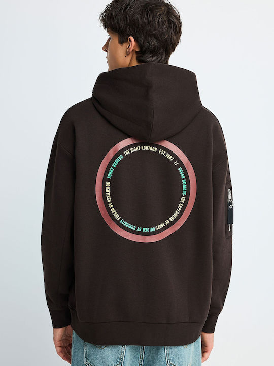 Hooded Sweatshirt Brown FBM014-029-06-Bitter-Chocolate