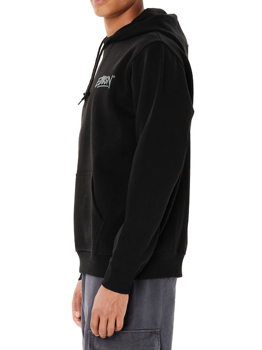 Sweatshirt Mit Kapuze Schwarz