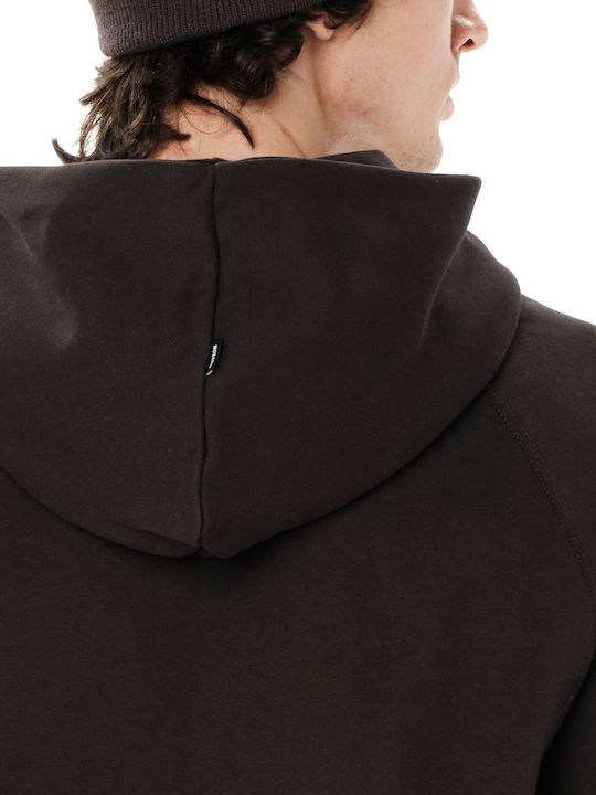 Herren Sweatshirt Mit Brauner Kapuze 262.EM20.51 Kaffee Braun