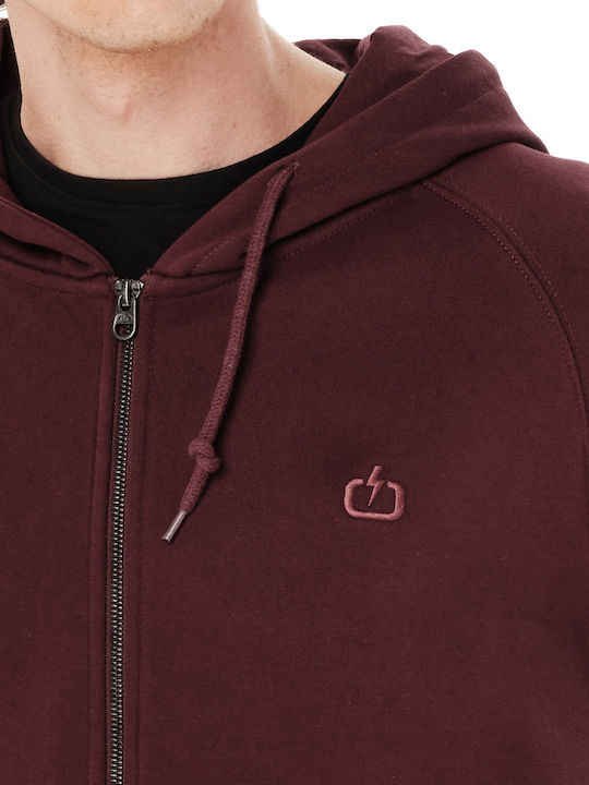 Sweatshirts Für Herren Mit Burgundischer Kapuze