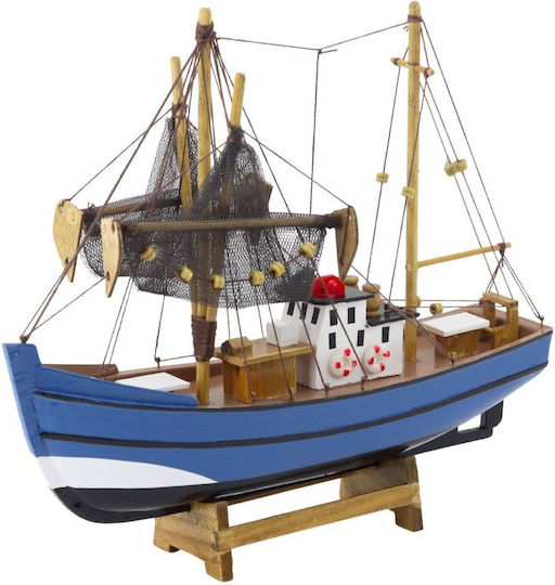 Lean Toys Риболовна Лодка Моделна Фигура Кораб Синя