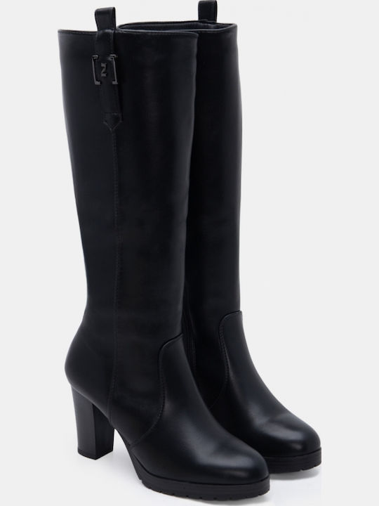 Wildleder Damenstiefel Schwarz
