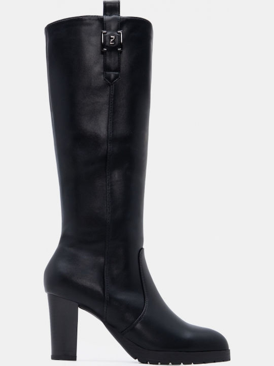 Wildleder Damenstiefel Schwarz