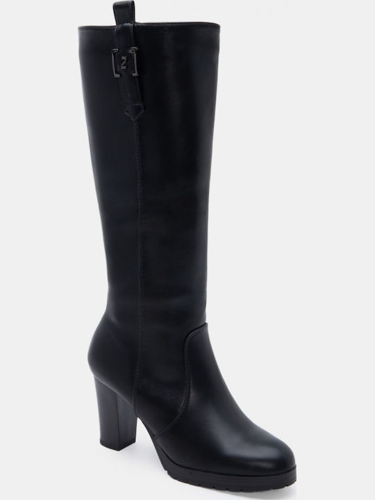 Wildleder Damenstiefel Schwarz