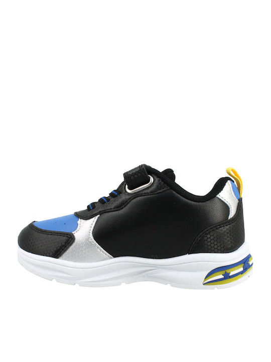 Παιδικά Sneakers με Φωτάκια Μαύρα