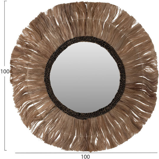 HomeMarkt HM7748 Καθρέπτης Μαύρος Διαμέτρου 100cm HomeMarkt HM7748 Καθρέπτης Μαύρος Διαμέτρου 100cm