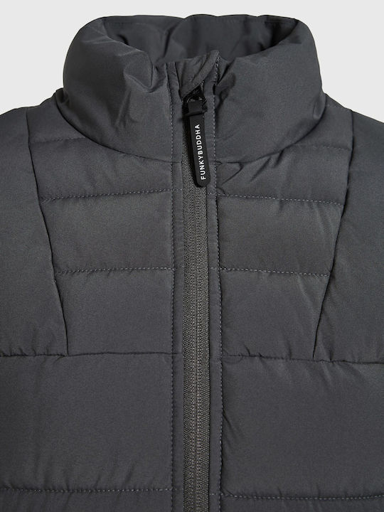 Ärmelloses Puffer Herren Jacke Grau
