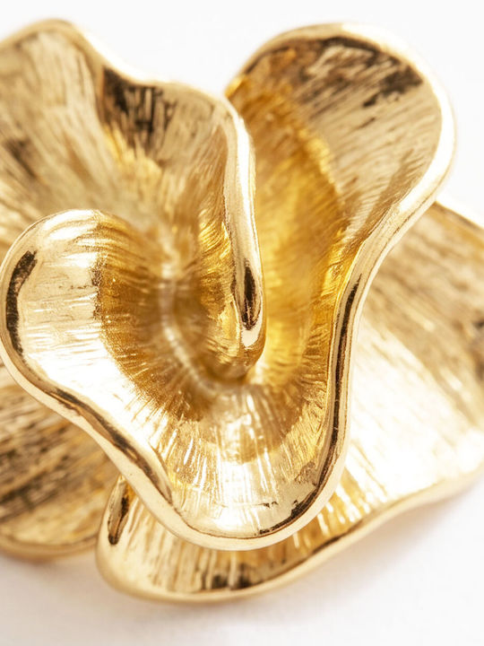 Touch Earrings Made Of Gold Plated Steel 260406 Gold