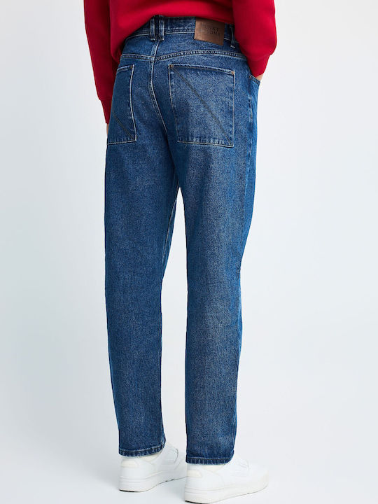 Ανδρικό Παντελόνι Τζιν Regular Straight Fit Μπλε