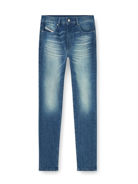 2019 D-Strukt Men's Jeans Pants Slim Fit Blue