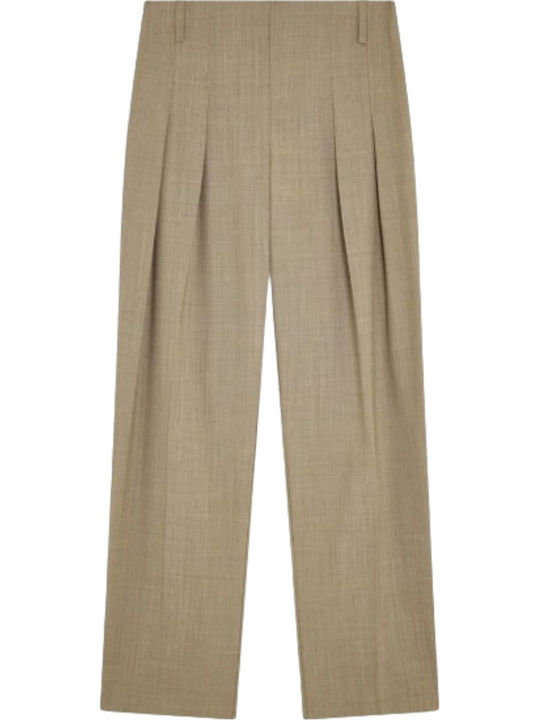 Women's Fabric Trousers Brown