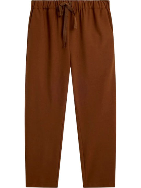 Women's Fabric Trousers Brown