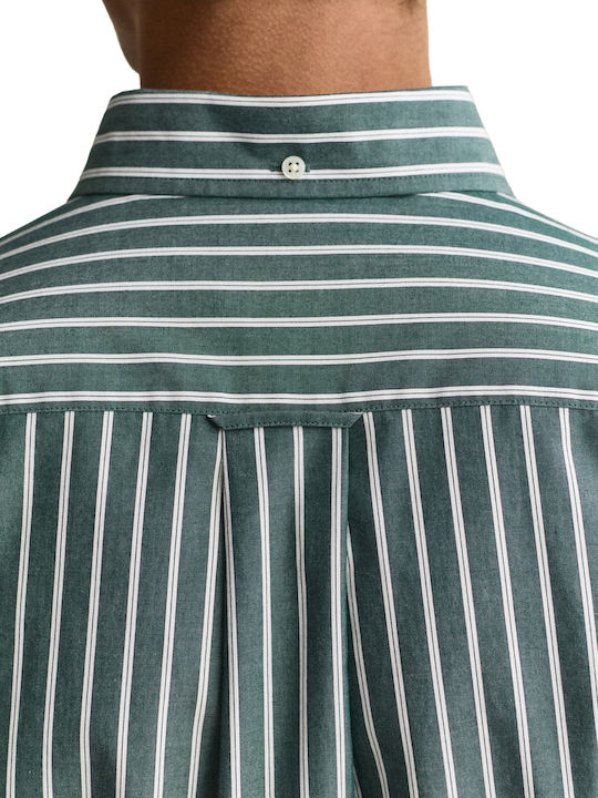 Long Sleeve Striped Shirt Birch Green