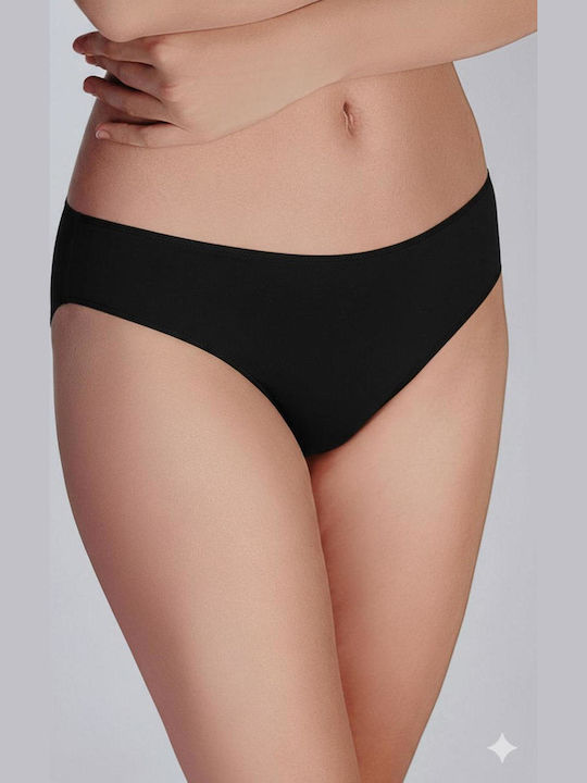 Cotton Women's Briefs 3Pack Black/White