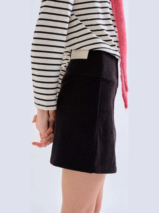 High Waist Mini Skirt Black