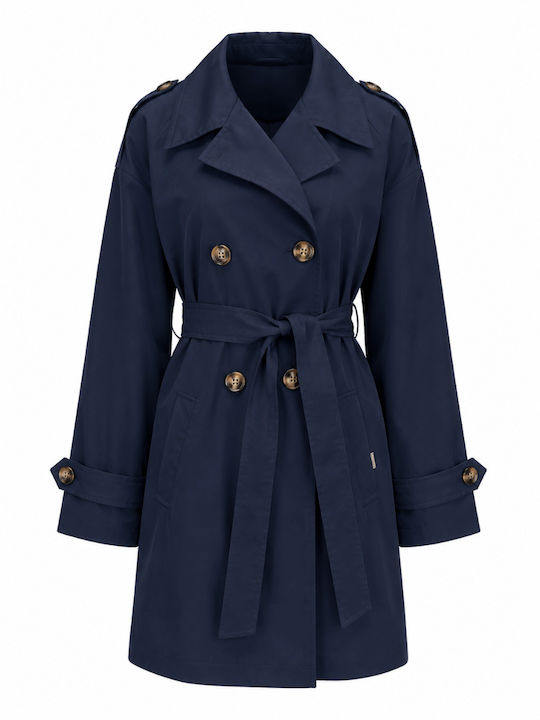 Damenmantel Marineblau Navy