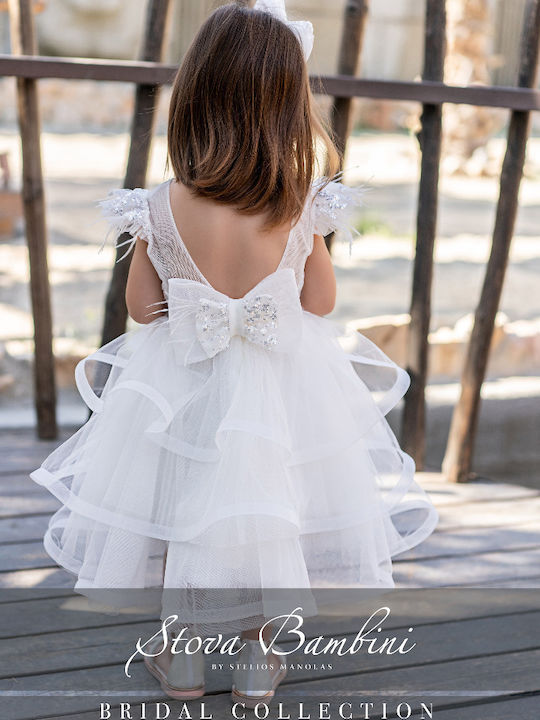 Stova Bambini Rochie de Botez Ecru