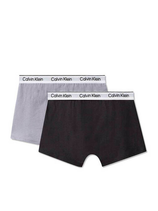 Calvin Klein Σετ Παιδικά Μποξεράκια 2τμχ Blk/quicksilver