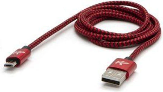 Logo Collection Geflochten USB 2.0 auf Micro-USB-Kabel Schwarz 1m 1Stück