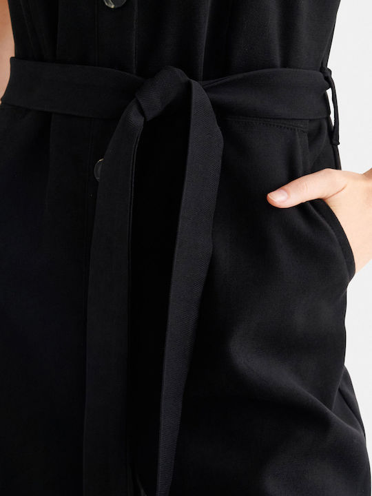 Women's Sleeveless Jumpsuit Black