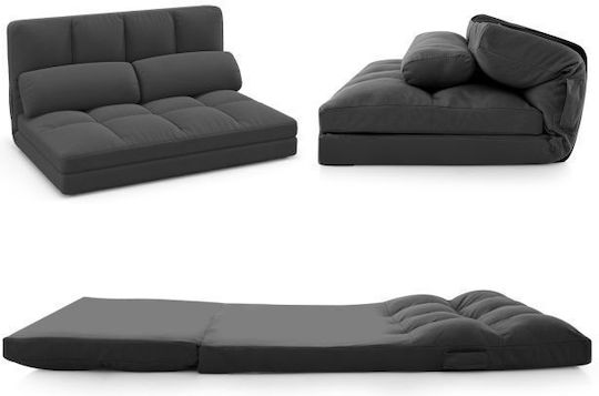 Vielseitiger Sitzsack & Pouf Couch Dunkelgrau
