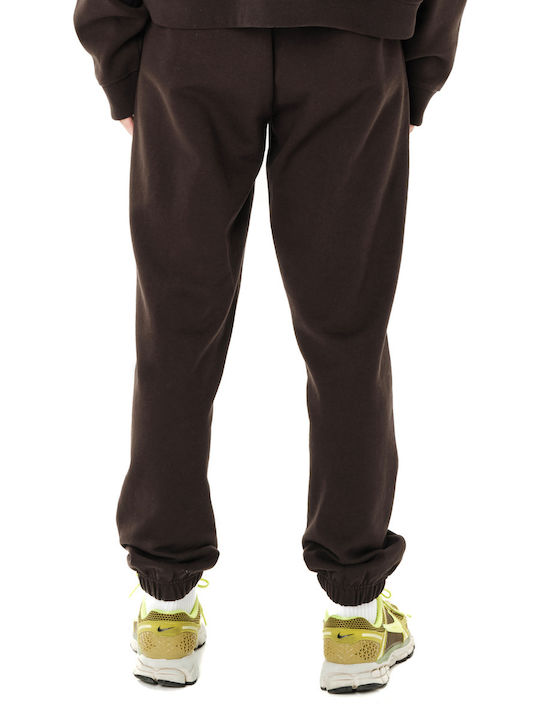 Wide Brown Sweatpants