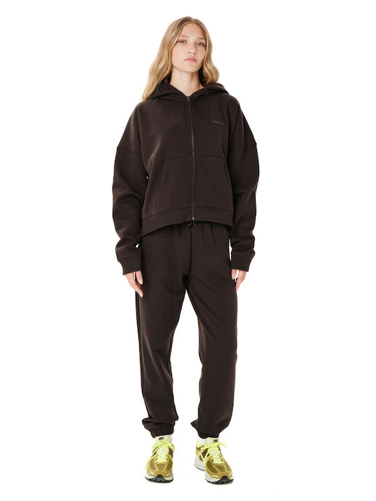 Wide Brown Sweatpants