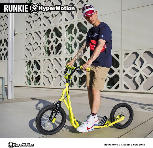 HyperMotion Kinderroller Runkie 2-Rad für 8+ Jahre Gelbes