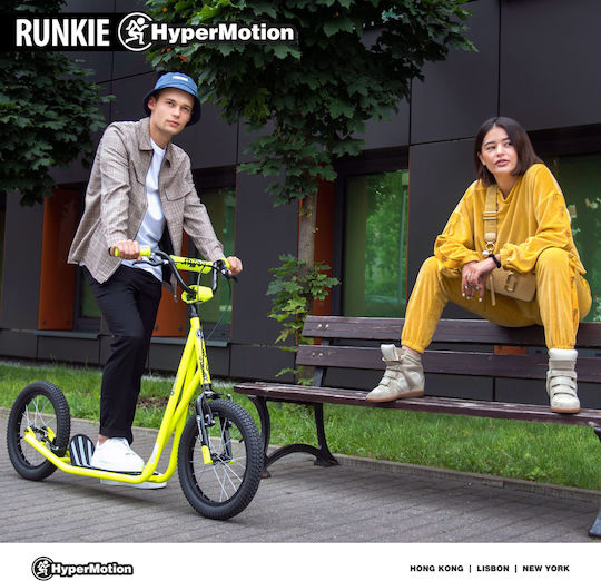 HyperMotion Kinderroller Runkie 2-Rad für 8+ Jahre Gelbes